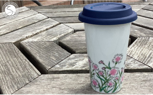 有田焼 Traveling Tumbler / Nadeshiko トラベリングタンブラー 撫子【 幸楽窯 / YUIKA Lab 】コンビニ コーヒー Mサイズ 食器 器 カップ 花 はな A14-157佐賀県有田町14000雑貨・日用品食器・グラス