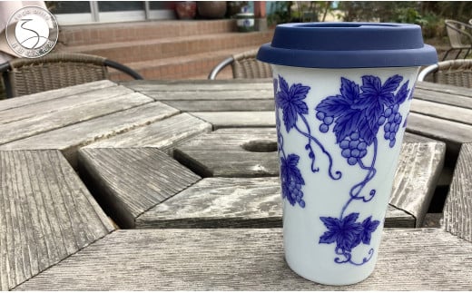 有田焼 Traveling Tumbler / Grape トラベリングタンブラー 葡萄【 幸楽窯 / YUIKA Lab 】コンビニ コーヒー Mサイズ 食器 器 カップ ぶどう A14-158佐賀県有田町14000雑貨・日用品食器・グラス