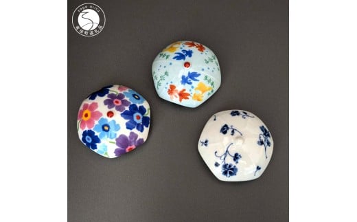 有田焼 抗菌 排水口カバー アンブレラ 3個セット【東洋セラミックス】花柄 ポピー 金魚 花ちる里 インテリア 抗菌 蛇口 洗面台 おしゃれ 可愛い カラフル 11000円 A11-93佐賀県有田町11000雑貨・