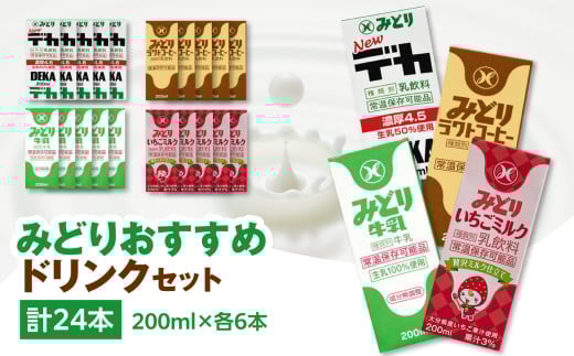 みどりおすすめドリンクセット 大分県 九州乳業 長期保存 新鮮 乳飲料 飲みやすい ミルク カルシウム 濃厚 牛乳 I07002大分県大分市13000卵・乳製品牛乳・乳飲料