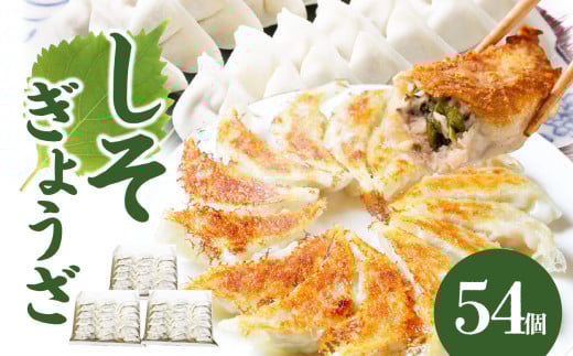 餃子専門店の餃子 しそ餃子 54個入り 餃子 ぎょうざ ギョーザ 大葉 紫蘇 シソ おかず 大容量 中華 焼き餃子 惣菜 A02036大分県大分市11000鍋セット・総菜・加工食品総菜
