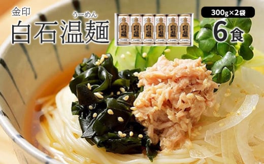 金印白石温麺(うーめん) 300g×2袋入(6食入)【0516201】宮城県白石市6000麺その他 麺