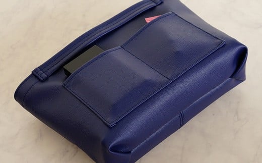 No.208-08 上質な日本製バッグインバッグ「ansac」(ネイビー) / 雑貨 日用品 鞄 千葉県千葉県野田市13000衣類・装飾品・工芸品鞄・バッグ
