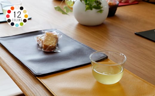 No.214-07 PVCレザーカフェマット「LETEA」 2枚セット(ライトブルー) / 雑貨 日用品 インテリア 千葉県千葉県野田市10000衣類・装飾品・工芸品その他 装飾品・工芸品