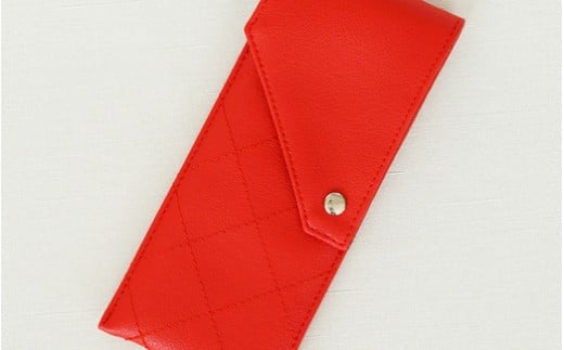 No.221-23 上質な日本製メガネケース「KAGULA」 Mサイズ(レッド) / 雑貨 日用品 めがね 千葉県千葉県野田市10000衣類・装飾品・工芸品その他 装飾品・工芸品