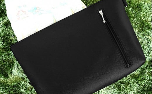 No.241-02 上質な日本製おむつポーチ「occhi」(ブラック) / 雑貨 日用品 入れ物 千葉県千葉県野田市14000衣類・装飾品・工芸品その他 装飾品・工芸品