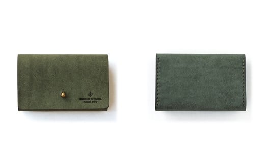 ガバッと開く名刺入れ兼カードケース 03 グリーン埼玉県加須市34000衣類・装飾品・工芸品アクセサリー