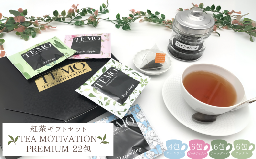 TEA MOTIVATION PREMIUM 4種 22包埼玉県加須市15000お茶・飲料コーヒー・紅茶