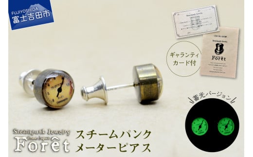 Steampunk スチームパンク メーター ピアス ピアス ジュエリー アクセサリー スチームパンク 圧力 メーター 両耳用 プレゼント ギフト 山梨 富士吉田山梨県富士吉田市25000衣類・装飾品・工芸