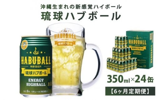 【6ヶ月定期便】琉球ハブボール350ml×24缶沖縄県南城市100000酒・アルコールウイスキー・洋酒・リキュール