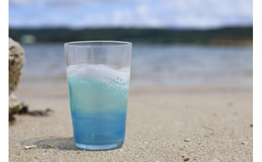 波アートグラス 400ml 単品 DP11沖縄県南城市15000雑貨・日用品食器・グラス