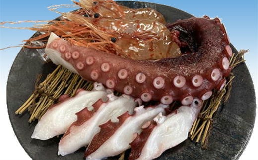 7-013-006 柔らか蒸しヤナギタコとボタンエビ 各500g北海道増毛町13000魚介・海産物イカ・タコ・ウニ