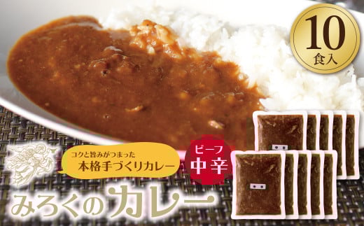 W27-02 みろくのカレー10食(中辛)福岡県福智町13000鍋セット・総菜・加工食品総菜