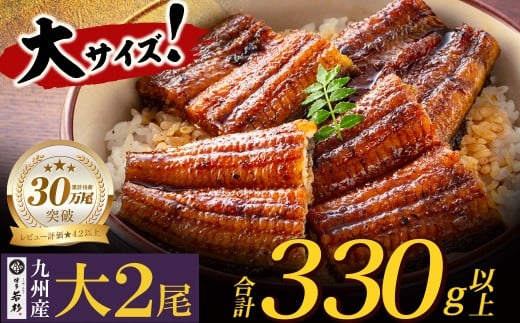 W61-71 国産うなぎ蒲焼大サイズ2尾  鰻蒲焼用タレ・山椒付 うなぎ生産量日本一鹿児島県産 宮崎県産 熊本県産 九州産 国産鰻 うなぎ ウナギ 鰻 人気 おすすめ ひつまぶし 鰻 蒲焼き タレ 山椒