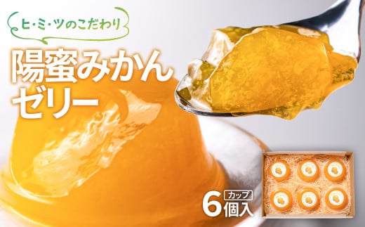 ひみつのこだわり!陽蜜みかんゼリーカップ6個セット<1-12>宮崎県西都市10000菓子・スイーツプリン・ゼリー