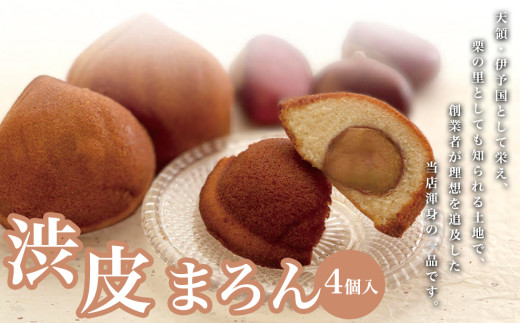 渋皮まろん 4個入り愛媛県四国中央市5000菓子・スイーツその他 和菓子