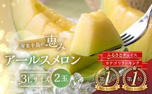 【8月中お届け】【先行予約】メロン 3L × 2玉  日研農園 / メロン めろん 先行予約 フルーツ 果物 アールスメロン 青肉メロン 旬 夏 厳選 高級 人気 デザート  メロン ゼリー 贈答用 贈答品
