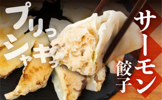 【先行予約】あつみのサーモン餃子 2袋 ご当地  ラスサーモン サーモン 餃子 渥美半島 田原市 愛知県 渥美フーズ おかず 惣菜 おつまみ 国産 小分け愛知県田原市10000鍋セット・総菜・加工食
