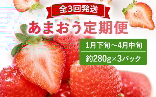 【2026年先行いちご定期便】あまおう3パックx3回(1月下旬〜、2月〜、3月〜発送) お取り寄せグルメ お取り寄せ 福岡 お土産 九州 福岡土産 取り寄せ グルメ 福岡県福岡県志免町39000果物・フ