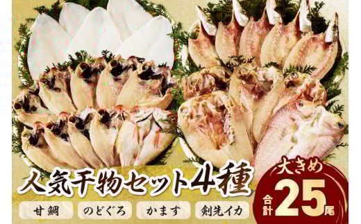 山陰浜田港 水揚げされた大きめ人気干物セット 魚介類 魚貝類 魚介 魚 干物 干もの 一夜干し 干物セット セット 加工品 アカムツ 【025_0426】島根県浜田市53000魚介・海産物鮮魚