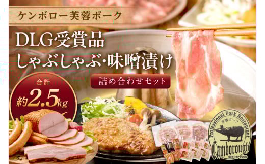 ケンボロー芙蓉ポークDLG受賞品・しゃぶしゃぶ・味噌漬け詰め合わせセット 肉 豚肉 ロース 肩ロース バラ肉 しゃぶしゃぶ 味噌漬け ベーコン ウインナー セット 詰め合わせ 【002_1956】島根