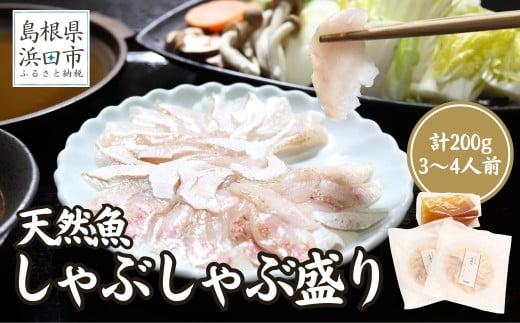 天然魚しゃぶしゃぶ盛り 200g 3〜4人前 産地直送・旬・おまかせ鮮魚 魚介類 魚貝類 魚 鮮魚 鍋 しゃぶしゃぶ 小分け セット ギフト 贈り物 旬 刺身 海鮮丼 カルパッチョ 【005_0120】島根県浜田