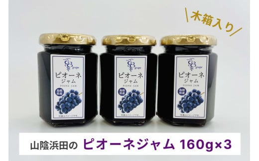 山陰浜田のピオーネジャム 木箱入り 【032_2104】島根県浜田市12000鍋セット・総菜・加工食品ジャム・はちみつ