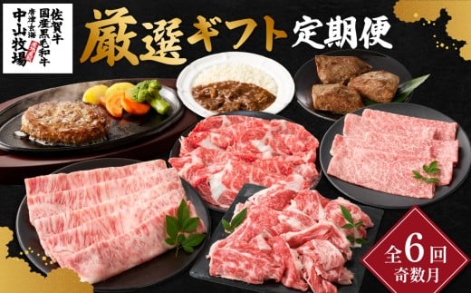 【奇数月 計6回お届け】中山牧場 厳選ギフト定期便佐賀県玄海町99500肉牛肉