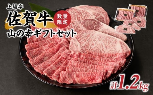 山の幸ギフトセット(佐賀牛のステーキ肉とすき焼き用肉)計1.2kg佐賀県玄海町50000肉牛肉