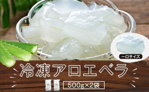AS-2142 冷凍アロエベラ 合計1kg(500g×2袋)鹿児島県薩摩川内市12000野菜・きのこその他 野菜