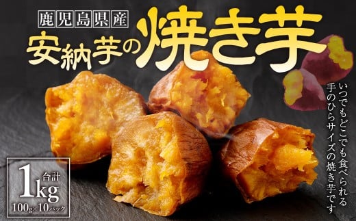 【鹿児島県 種子島産】安納芋 の 焼き芋 合計1kg(100g×10パック) 芋 焼きいも おいも いも AS-363鹿児島県薩摩川内市13000野菜・きのこじゃがいも・イモ類