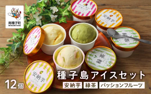 種子島アイスセット12個 【乳化剤・安定剤不使用】鹿児島県南種子町21000菓子・スイーツアイス・ジェラート