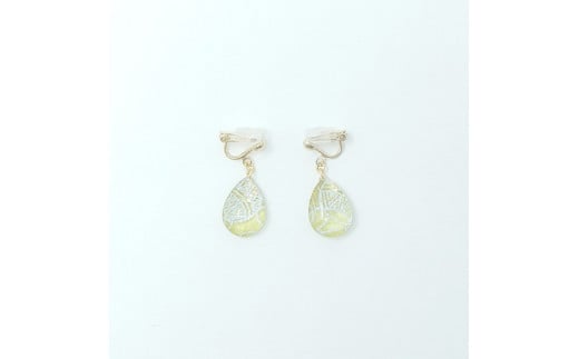 IKAZAKI WASHI JEWERLY しずくイヤリング「グリーン」鞠柄愛媛県内子町22000衣類・装飾品・工芸品アクセサリー