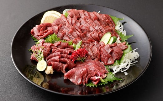 【フジチク ふじ馬刺し】 カット不要!切れてる馬刺し!50g×10人前 1人前あたり50g 計500g 馬肉 お肉 馬刺 生姜・たれ付き熊本県熊本市25000肉ジビエ