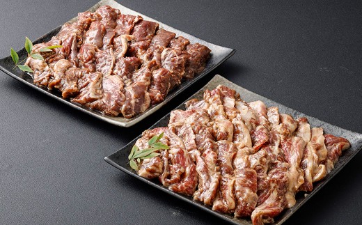 味付け肉 セット 牛カルビ 牛ハラミ 自家製だれ 計約1.2kg / 味付肉 牛肉 お肉 肉 カルビ カルビ肉 ハラミ ハラミ肉 ホルモン 九州 熊本県 熊本市 冷凍熊本県熊本市20000肉牛肉