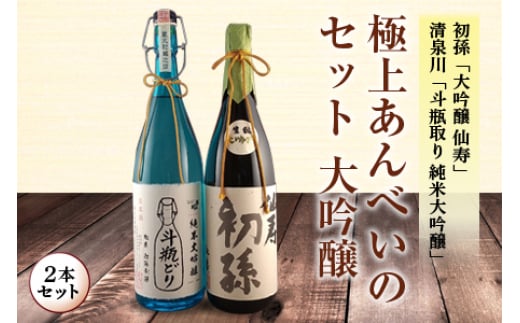 極上あんべいのセット 大吟醸2本セット F2Y-4251山形県107000酒・アルコール日本酒