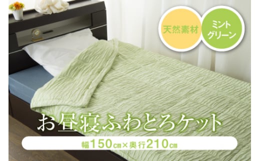 ふわとろケット ミントグリーン F2Y-2540山形県62000雑貨・日用品寝具・タオル