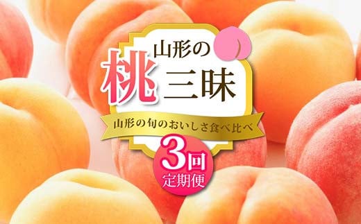 《2026年 先行予約》 山形の旬のおいしさ食べ比べ 山形の桃三昧 3回定期便 桃 果物 フルーツ FSY-2471山形県36000果物・フルーツもも・すもも