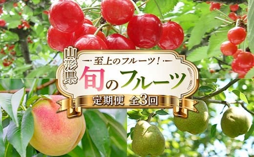 令和8年6月発送開始 山形県 至上のフルーツ! 山形県旬のフルーツ定期便 全3回 FSY-2278山形県30000果物・フルーツさくらんぼ