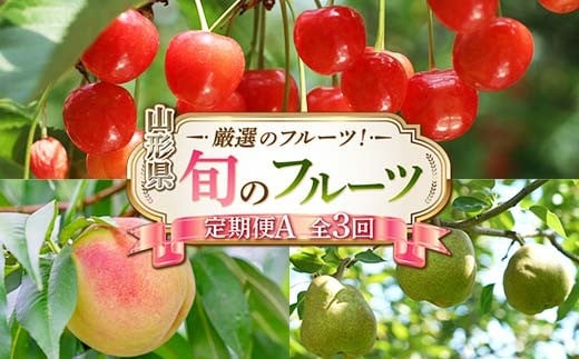 令和8年6月発送開始 山形県 厳選のフルーツ! 山形県旬のフルーツ定期便A 全3回 FSY-2280山形県27000果物・フルーツさくらんぼ