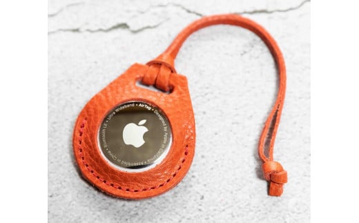 エアタグ用 ケース カバー レザー 本革 apple airtag 【レッド シュリンク】福岡県大川市10000衣類・装飾品・工芸品その他 装飾品・工芸品