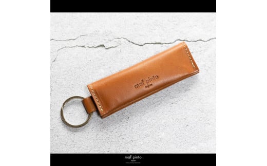 maf pinto (マフ ピント) キーリング キーホルダー 小銭入れ付き ミニ財布 ライトブラウン レザー 本革 日本製福岡県大川市15000衣類・装飾品・工芸品その他 装飾品・工芸品