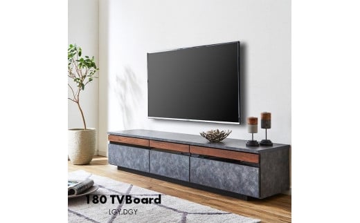 テレビボード 幅180☆ 天然木 ウォールナット無垢材 グレー カラー:LGY福岡県大川市336500衣類・装飾品・工芸品その他 装飾品・工芸品