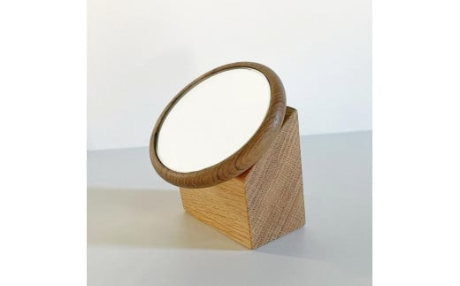 【Face Mirror チーク材+オーク材】ハンドミラー(手鏡)スタンドミラー(卓上)ウォールミラーとしても<フェイスミラー> プレゼント 父の日 母の日 入学 卒業 就職 MUFactory福岡県大川市35