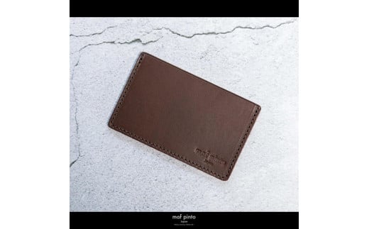 maf pinto (マフ ピント) カードケース 1枚 免許証 マイナンバーカード 薄型 スリム ダークブラウン レザー 本革 日本製福岡県大川市12500衣類・装飾品・工芸品その他 装飾品・工芸品
