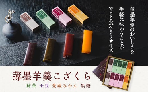薄墨羊羹こざくら10個入愛媛県松山市8000菓子・スイーツ饅頭・羊羹・大福