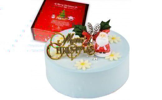 【着日指定可】クリスマスケーキ センイルケーキ  4号 直径13.5cm 2人〜4人分 285g 【クリスマス飾り付】【パステルブルー】 スイーツ ギフト | デザート ケーキ お菓子 洋菓子 冷凍 着日指定