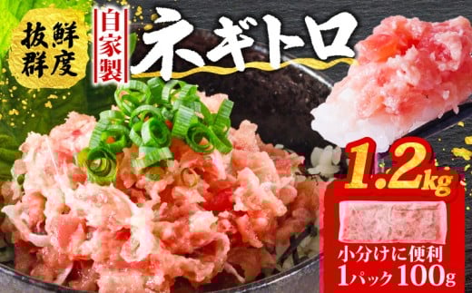 【11月発送】ネギトロ 1.2kg ( 100g×12パック )愛媛県松山市10000魚介・海産物鮮魚