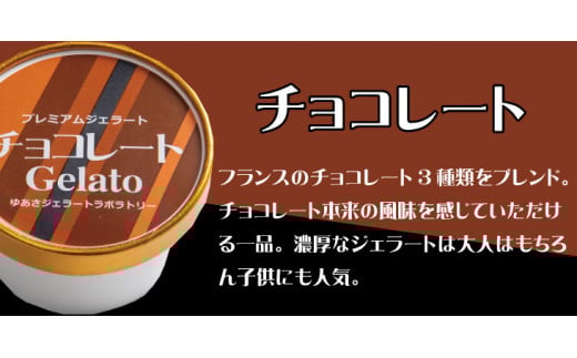 プレミアムジェラート チョコレート12個セット アイスクリームセット 100mlカップ ゆあさジェラートラボラトリー【kstb700-03】和歌山県串本町20000菓子・スイーツアイス・ジェラート