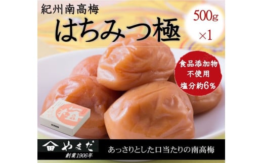 紀州南高梅はちみつ極塩分約6%(500g) / 南高梅 紀州南高梅 梅 梅干し うめ 紀州 おかず はちみつ【ymdm012】和歌山県串本町10000鍋セット・総菜・加工食品漬物・梅干・キムチ